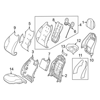 Mercedes-Benz OE - Seats & Tracks - Passenger Seat Components (W/O Sport Seat)