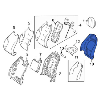 Mercedes-Benz OE - Front Right Seat Back Panel