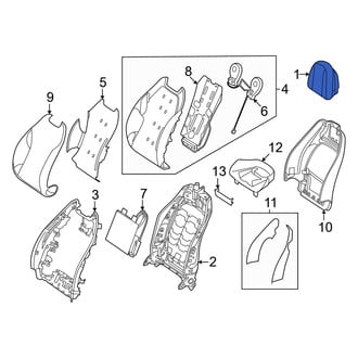 Mercedes-Benz OE - Front Left Headrest