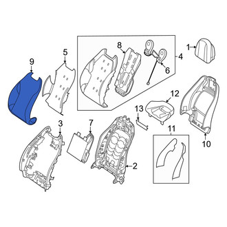 Mercedes-Benz OE - Front Right Seat Back Cushion Cover