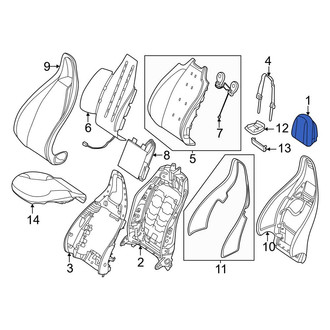 Mercedes-Benz OE - Front Right Headrest