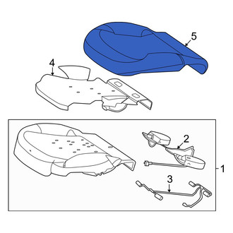 Mercedes-Benz OE - Front Left Seat Cover