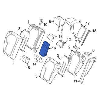 Mercedes-Benz OE - Rear Seat Armrest