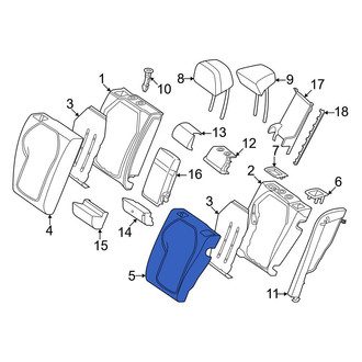 Mercedes-Benz OE - Rear Left Seat Back Cushion Cover