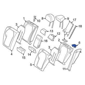 Mercedes-Benz OE - Rear Folding Seat Latch Release Handle Bezel