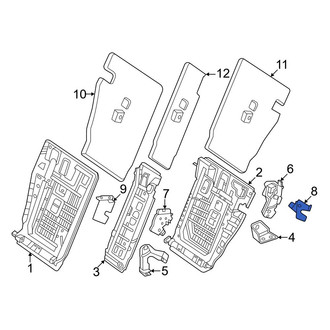 Mercedes-Benz OE - Rear Left Seat Latch Cover