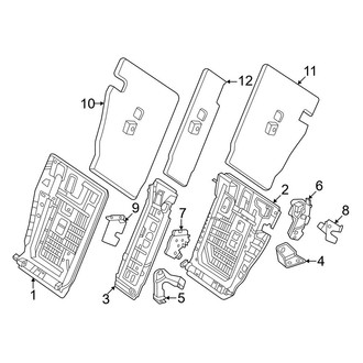 Mercedes-Benz OE - Seats & Tracks - Rear Seat Components (Frame & Components, Seat Back Components)