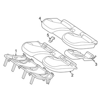 Mercedes-Benz OE - Seats & Tracks - Rear Seat Components (Seat Cushion)