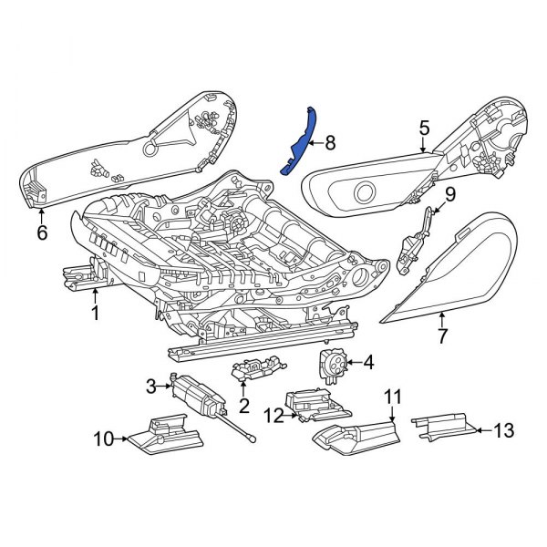 Seat Back Recliner Adjustment Mechanism Cover