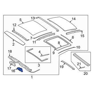 Mercedes-Benz OE - Sunroof Motor