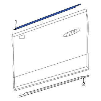Mercedes-Benz OE - Front Left Door Belt Molding