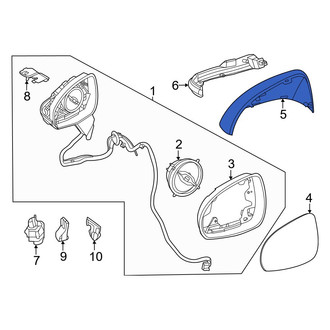 Mercedes-Benz OE - Front Right Door Mirror Cover