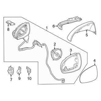 Mercedes-Benz OE - Front Door - Outside Mirrors