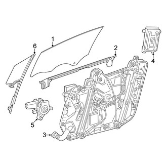 Mercedes-Benz OE - Front Door - Glass & Hardware