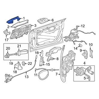Mercedes-Benz OE - Front Left Outer Exterior Door Handle