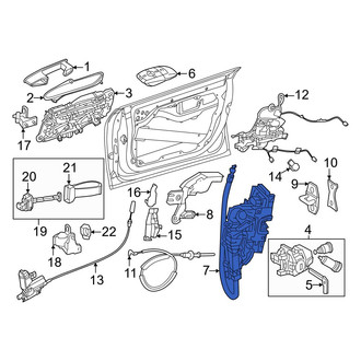 Mercedes-Benz OE - Front Right Door Latch Assembly