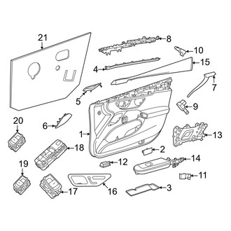 Mercedes-Benz OE - Front Door - Interior Trim