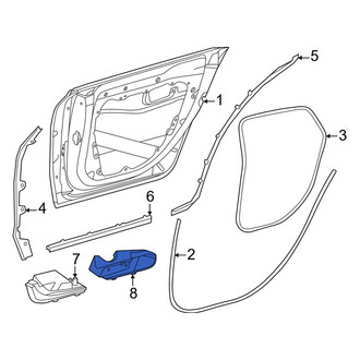 Mercedes-Benz OE - Rear Left Door Reinforcement Bar