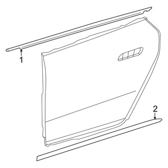 Mercedes-Benz OE - Rear Door - Exterior Trim