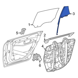 Mercedes-Benz OE - Rear Right Vent Window Assembly
