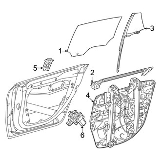 Mercedes-Benz OE - Rear Door - Glass & Hardware