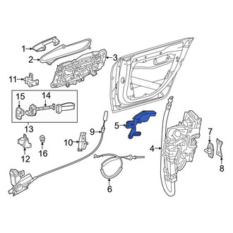Mercedes-Benz OE - Left Door Latch Bracket