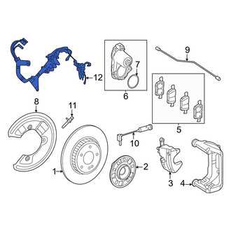 Mercedes-Benz OE - Rear Left ABS Wheel Speed Sensor Wiring Harness