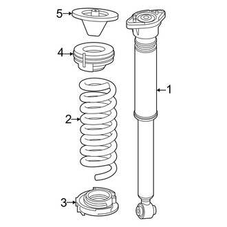 Mercedes-Benz OE - Rear Suspension - Shocks & Components (W/O Air Suspension)