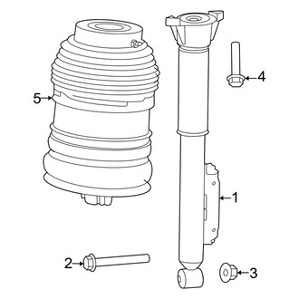 Mercedes-Benz OE - Rear Suspension - Shocks & Components (With Air Suspension)