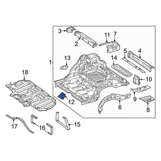 Mercedes-Benz OE - Left Inner Floor Pan Bracket