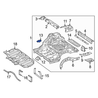 Mercedes-Benz OE - Left Outer Floor Pan Bracket