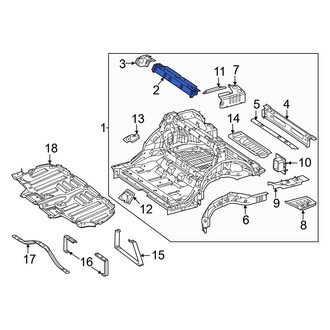 Mercedes-Benz OE - Rear Upper Floor Pan Crossmember