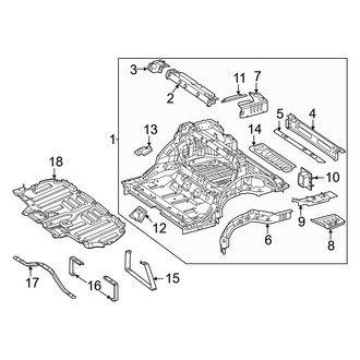 Mercedes-Benz OE - Rear Body & Floor - Floor & Rails