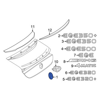 Mercedes-Benz OE - Rear Deck Lid Emblem