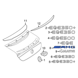 Mercedes-Benz OE - Rear Deck Lid Emblem
