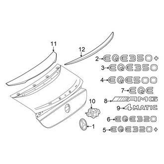 Mercedes-Benz OE - Trunk Lid - Exterior Trim