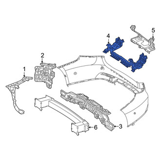 Mercedes-Benz OE - Front Right Bumper Cover Bracket