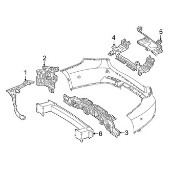 Mercedes-Benz OE - Rear Bumper - Bumper & Components (W/O AMG Line Inner Components)