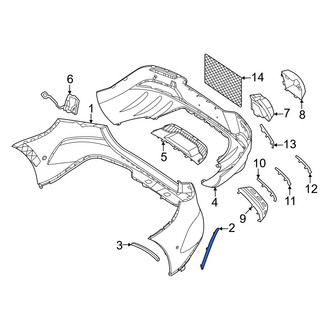 Mercedes-Benz OE - Rear Left Bumper Trim