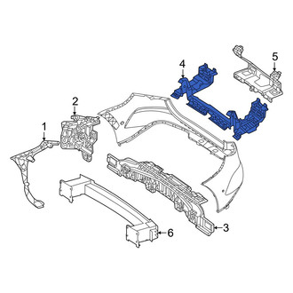 Mercedes-Benz OE - Bumper Cover Bracket