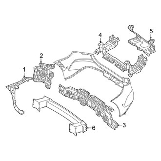 Mercedes-Benz OE - Rear Bumper - Bumper & Components (With AMG Line Inner Components)