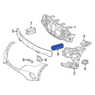 Mercedes-Benz OE - Front Bumper Impact Absorber