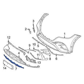 Mercedes-Benz OE - Front Lower Grille Molding