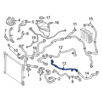 Mercedes-Benz OE - Drive Motor Inverter Coolant Line
