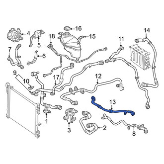 Mercedes-Benz OE - Drive Motor Inverter Coolant Line