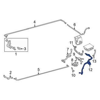 Mercedes-Benz OE - Left Drive Motor Battery Pack Coolant Hose