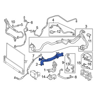 Mercedes-Benz OE - Rear A/C Refrigerant Suction Hose