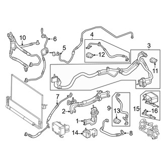 Mercedes-Benz OE - Air Conditioner & Heater - Condenser, Compressor & Lines (A/C Lines)