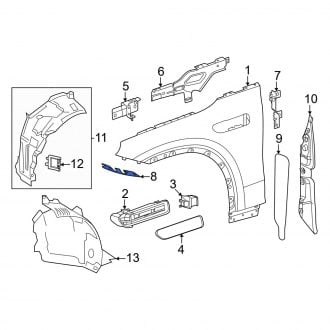 Mercedes EQE SUV Replacement Fender Seals | Front & Rear — CARiD.com