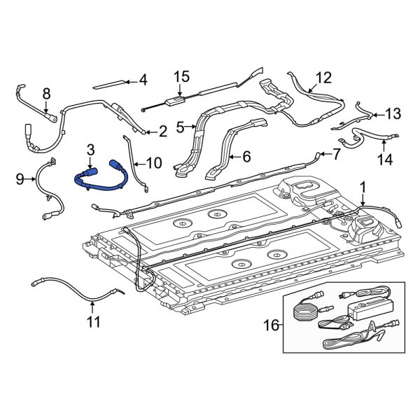 Drive Motor Battery Pack Control Module Wiring Harness